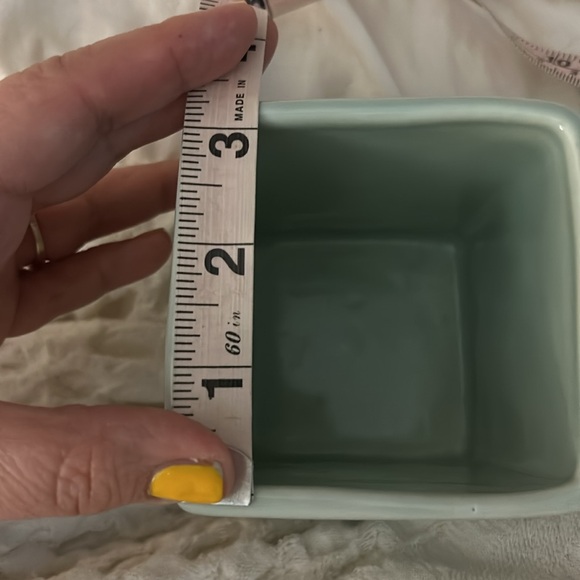 Rae Dunn THANKFUL GRATEFUL BLESSED Sage Green Ceramic Pen Pencil Caddy EUC HTF - Picture 10 of 10